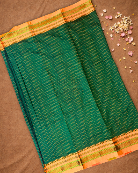 Traditional viscose Saree  |  Deep Teal