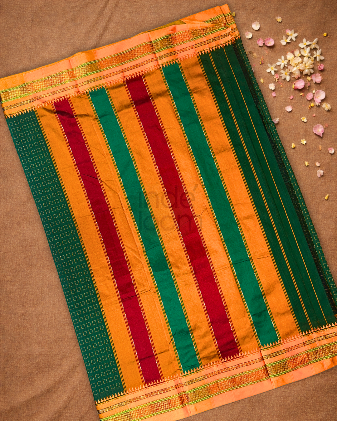 Traditional viscose Saree  |  Deep Teal