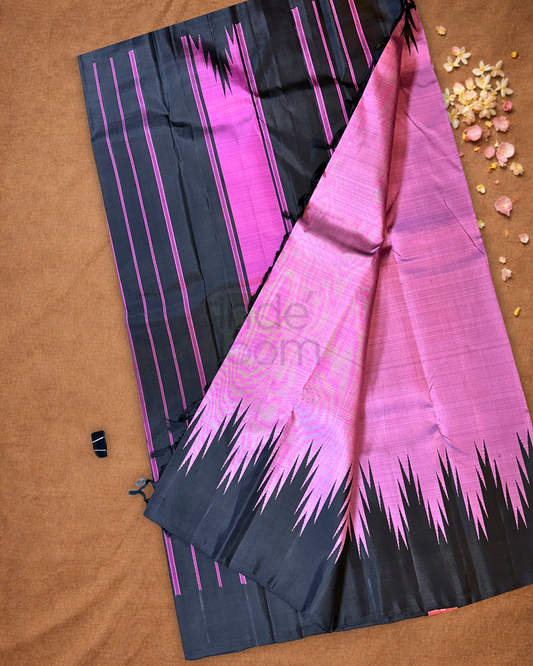 Silk Mark Certified Handloom Kanjivaram silk Saree  |  Amethyst Purple