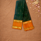 Silk Mark Certified Handloom Kanjivaram Silk Saree  |  Deep Teal