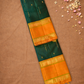 Silk Mark Certified Handloom Kanjivaram Silk Saree  |  Deep Teal