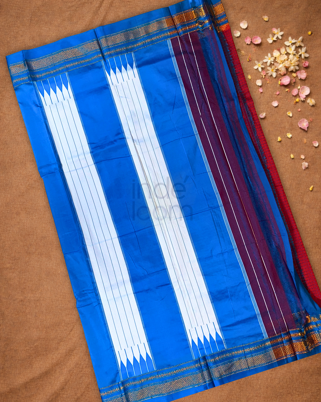 Traditional viscose Saree  |  Maroon Red