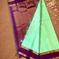 Silk Mark Certified Handloom Kanjivaram Silk Saree  |  Mint Green