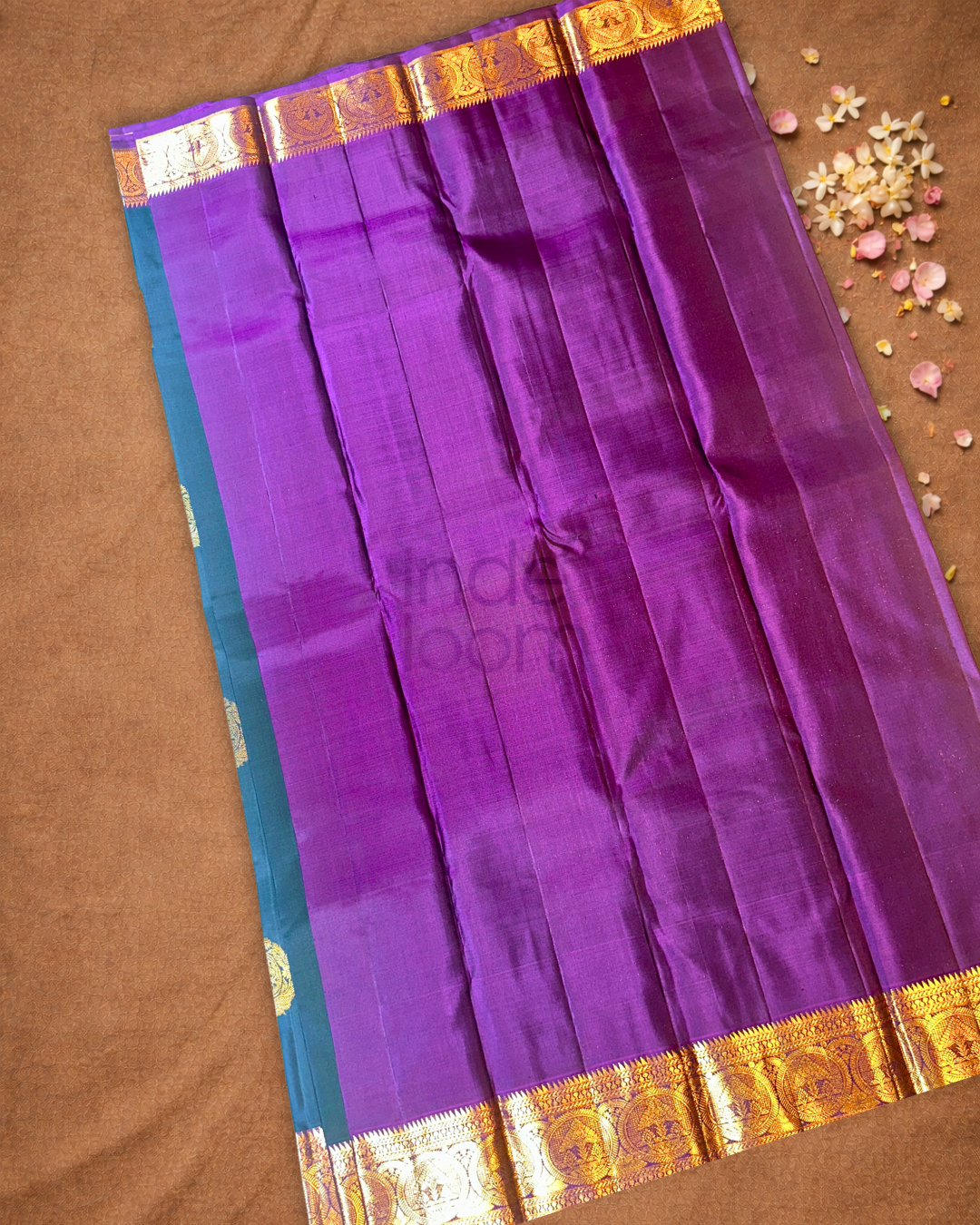 Kanjivaram Saree With Forest Green