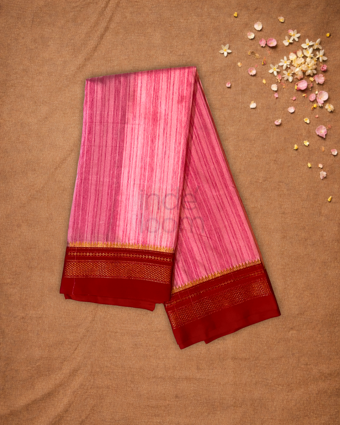 Traditional viscose Saree  |  Rose Pink