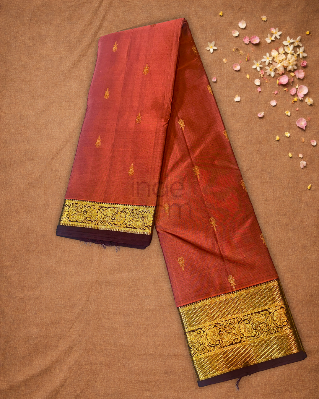 Kanjivaram Saree With Pastel Red