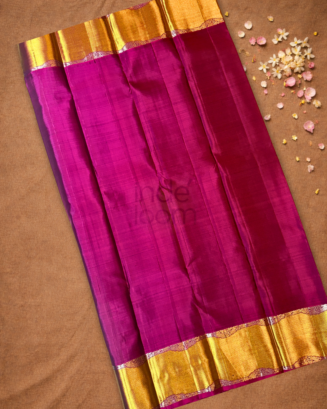 Silk Mark Certified Handloom Kanjivaram Silk Saree  |  Midnight Black