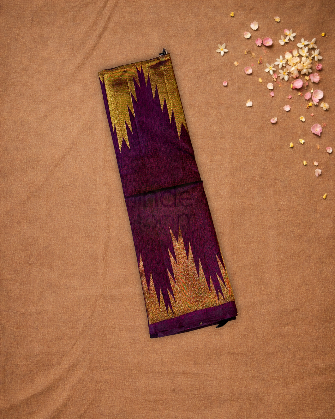 Silk Mark Certified Handloom Kanjivaram silk Saree  |  Grape Purple