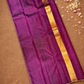 Silk Mark Certified Handloom Kanjivaram silk Saree  |  Grape Purple