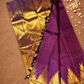 Silk Mark Certified Handloom Kanjivaram silk Saree  |  Grape Purple