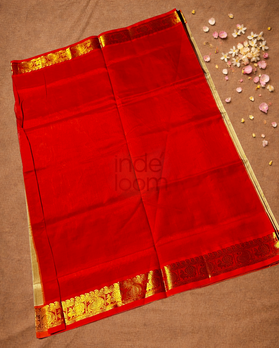 Handloom Korvai Silk Cotton Saree  |  Cream Beige