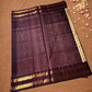 Handloom Korvai Silk Cotton Saree  |  Champagne Beige