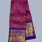 Handwoven Pure Gadwal Silk Saree  |  Orchid Purple