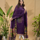 Handwoven Jamdani Muslin Kurti  |  Indigo Purple