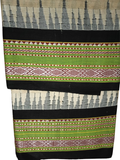Handwoven Pure Vidarbha Tussar Silk Saree  |  Midnight Black