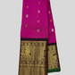 Handwoven Pure Gadwal Silk Saree  |  Magenta Pink