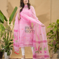 Rose Pink Jamdani 2-Piece Set Kurti & Dupatta (UNSTITCHED) -692