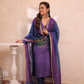 Deep Amethyst | Handloom Jamdani Linen Unstitched 2-Piece Kurti