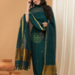 Slate Teal | Handloom Jamdani Linen Unstitched 2-Piece Kurti