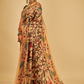Exclusive All Over Florals On Mulberry Silk Pen Kalamkari Saree-003