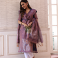 Dusty Lilac | Handloom Jamdani Linen Unstitched 2-Piece Kurti