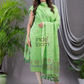 Handwoven Jamdani Silk Cotton Kurti  |  Lime Green