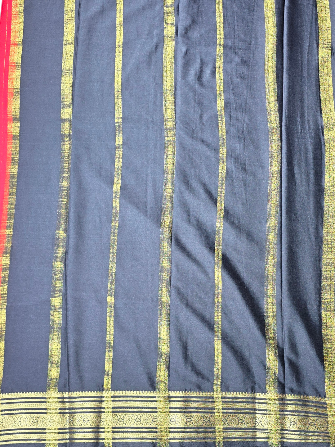 Classic Mysore Silk Saree  |  Rani Pink