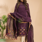 Rasin Purple Cotton Linen 2-Piece Set Kurti & Dupatta (UNSTITCHED) - 032