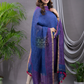 Berry Blue Linen X Linen 2-Piece Set Kurti & Dupatta (UNSTITCHED) - 131