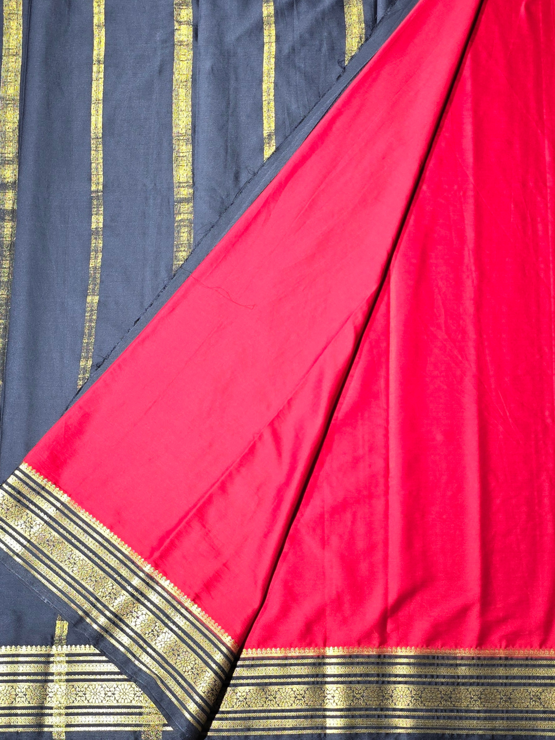 Classic Mysore Silk Saree  |  Rani Pink