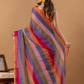 Pure Handloom Mul Cotton Saree | Multicolour Stripes