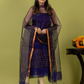 Handwoven Jamdani Muslin Unstitched 2-piece Kurti | Deep Violet
