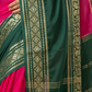 Classic Mysore Semi Silk Saree | Dark Green