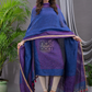 Berry Blue Linen X Linen 2-Piece Set Kurti & Dupatta (UNSTITCHED) - 131