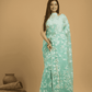 Baby Blue Cotton Silk Jamdani Saree - 033 - indeloom