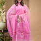 Baby Pink Jamdani 2-Piece Set Kurti & Dupatta (UNSTITCHED) -649