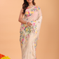 Silk Jamdani Saree With Burgundy Pale Brown - 161