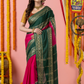 Classic Mysore Semi Silk Saree | Dark Green