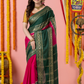 Classic Mysore Semi Silk Saree | Dark Green