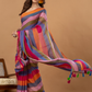 Pure Handloom Mul Cotton Saree | Multicolour Stripes
