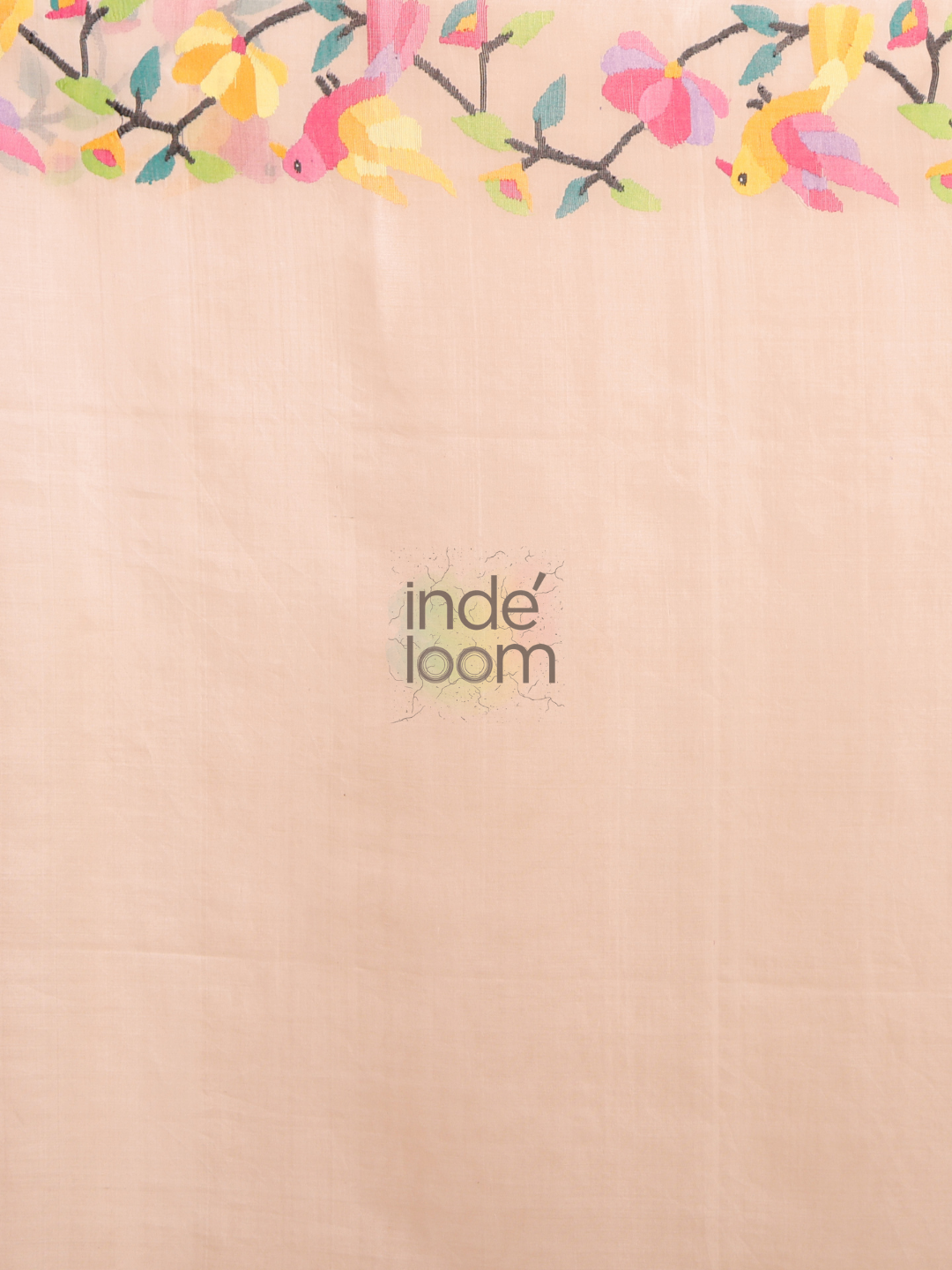 Silk Jamdani Saree With Burgundy Pale Brown - 161