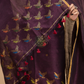 Rasin Purple Cotton Linen 2-Piece Set Kurti & Dupatta (UNSTITCHED) - 032