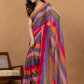 Pure Handloom Mul Cotton Saree | Multicolour Stripes