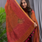 Ginger Orange Linen X Linen 2-Piece Set Kurti & Dupatta (UNSTITCHED) - 132