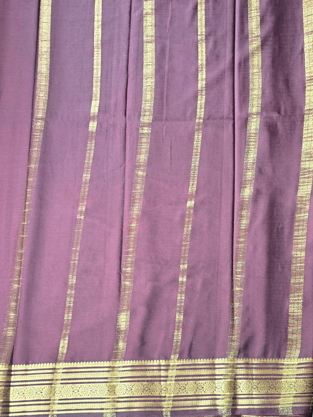 Classic Mysore Silk Saree  |  Rust Orange
