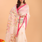 Jamdani Saree With Burgundy Beige Brown - 162
