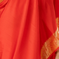 Classic Mysore Semi Silk Saree | Coral Orange
