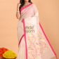 Jamdani Saree With Burgundy Beige Brown - 162