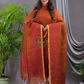 Ginger Orange Linen X Linen 2-Piece Set Kurti & Dupatta (UNSTITCHED) - 132