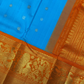 Handwoven Pure Gadwal Silk Saree  |  Blue